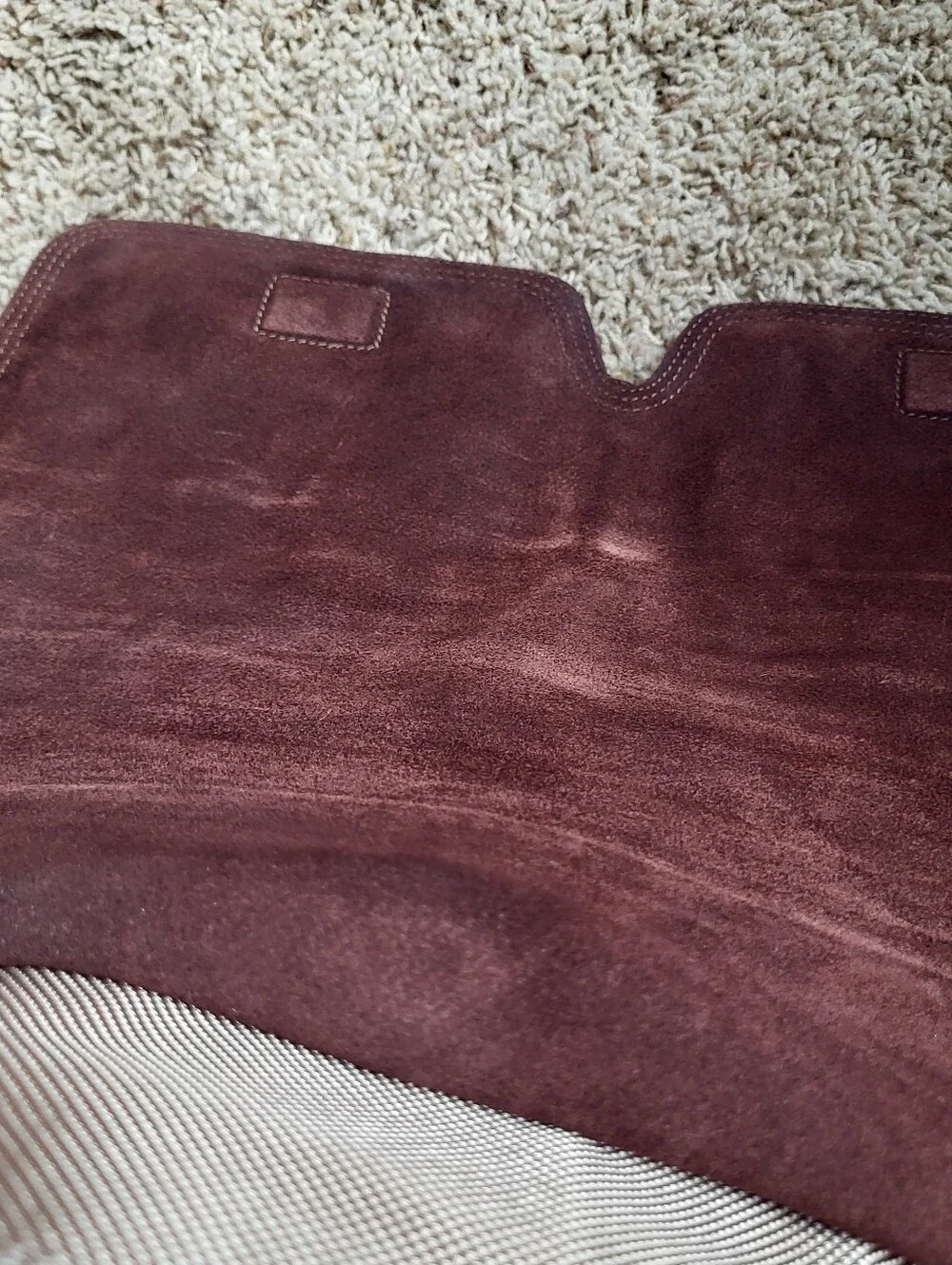 Fossil Vintage Y2k Two-Tone Canvas Messenger Bag in Beige and Brown